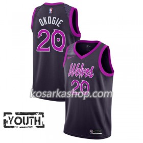 Dres Minnesota Timberwolves Josh Okogie 29 Nike 2018-19 City Edition Ljubičasta Swingman - Dječji